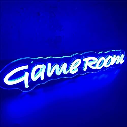 DVTEL Game Roomneon SILHET LED MODELAGEM LENTES LUMAS LUMAS LUMAS LUZ NEON NEON NEON, 43x9cm, Blue Hotel Restaurant Bar Coffee