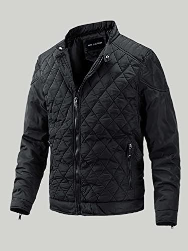 Jackets Ninq para homens - Men Solid Felp up Accoud Casat