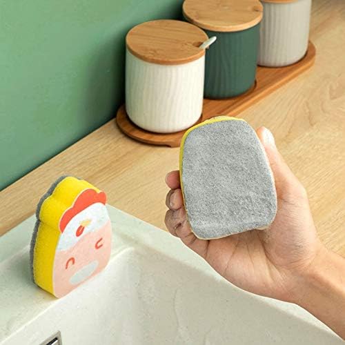 Zukeehm esponja a limpeza de cozinha Magia limpa de lenço duplo lados de descontaminação esponja de lavar louça de