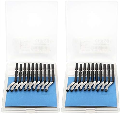 20pcs BS1010 lâminas de reversão, HSS Rotary Deburs Blades Set sem alça para latão, ferro, cobre, PVC, plástico,
