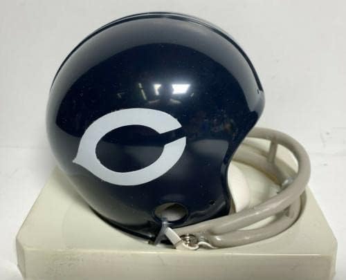 Mike Singletary assinou o Chicago Bears 2-Bar TB Mini-Helmet Hof 88 JSA WP339451-Mini capacetes da NFL autografados