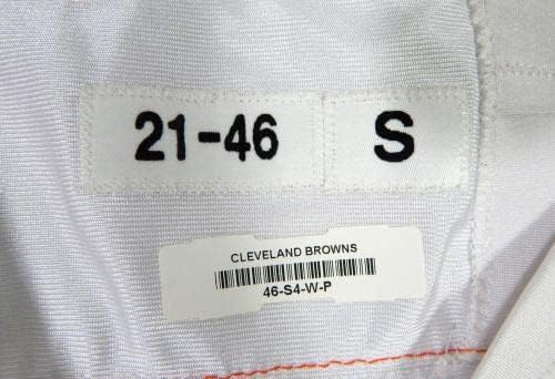 2021 Cleveland Browns Brian Allen 25 Jogo emitido White Practice Jersey 46 64 - Jerseys de jogo NFL não assinado