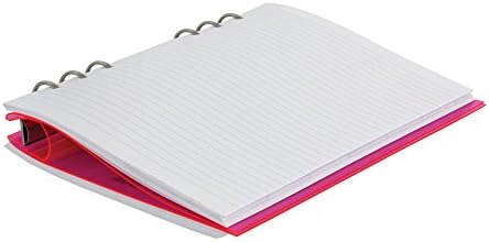 Filofax ClipBook, capa de couro Fuchsia, A5, 8-1/4 x 5-3/4