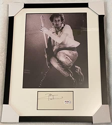Pete Townshend assinado Signature Signature Display Piece 11x14 Legenda da música PSA DNA