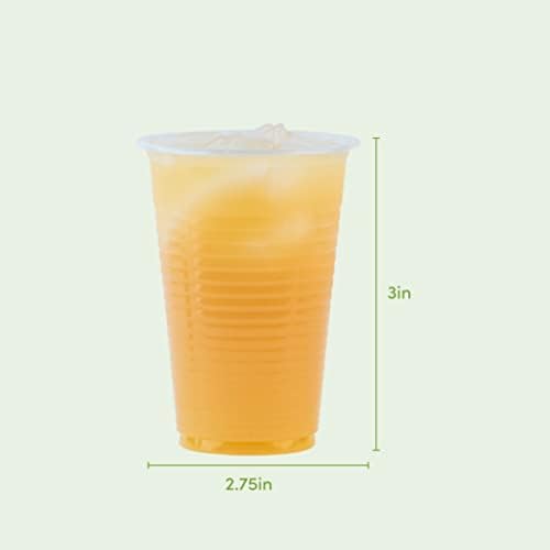 Framo 5 oz de copos de plástico transparente, para qualquer ocasião, chá de gelo transparente descartável, suco, refrigerante