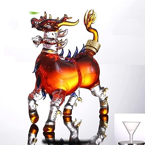 Decanter Whisky Decanter Wine Decanter Whisky Decanter - Aerador de garrafa de vinho Animal, com cota de vidro artesanal