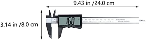 Pinças de pinças doiTool pinça de pinça digital digital com grande tela LCD Auto-desligado recurso de conversão milímetro Ferramenta de medição de medição/diy pinças digitais pretas