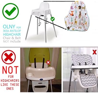 Almofada de cadeira alta de Bebek Ozel para cadeira alta da Ikea, acessórios de cadeira alta da Ikea, acessórios de cadeira
