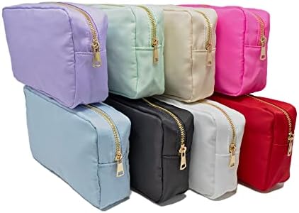 La Sorella Nylon Chenille Bolsa de maquiagem, bolsa personalizável, bolsa de viagem resistente à água