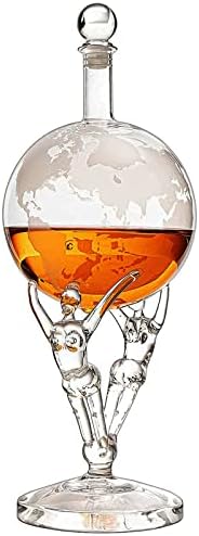 Love Crystal Decanter, para Wine & Whisky the Wine Savant - 12 de altura - espíritos, uísque, uísque, bourbon, conhaque e conhaque - 500ml - pelo savant de vinho - amantes do mundo, cônjuge, presentes de parceiros