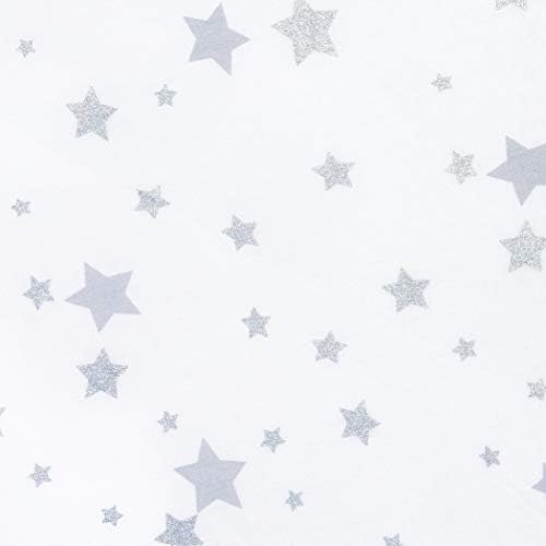 Trend Lab Polle Stars Stars 3 peças Conjunto de cama de berço, paleta de cores neutra em termos de gênero, inclui colcha, folha de berço e saia ajustada