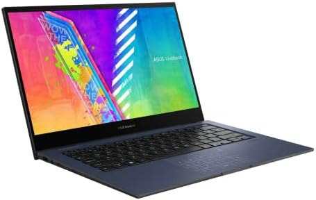 ASUS 2022 Vivobook Go 14 Lapto de Touch Flip Flip Fin and Light 2-em-1, processador Intel Celeron N4500, 4 GB de RAM, Memória