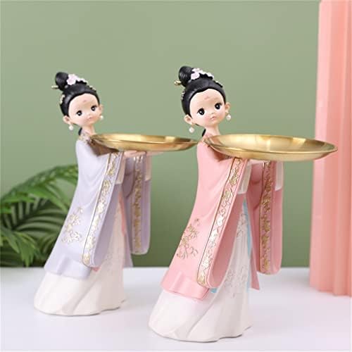 Walnut Tang Lunies 'Lua da bandeja de armazenamento de ornamentos de ornamento de entrada de chaves de entrada de roupas de sala de estar decoração de sala de mesa