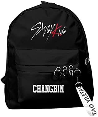 XKPOPFANS KPOP Stray Kids Backpack Woojin Felix Jisung Fashion Bookbag Bag da faculdade