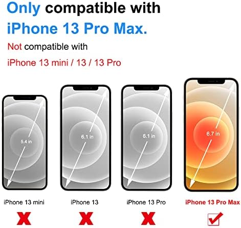 Yunguzi Clouds Compatível iPhone 13 Pro Max Case, Caixa de telefone protetora de TPU suave [Proteção de tela e câmera]