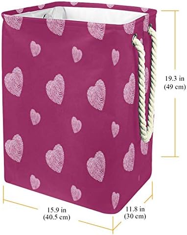 Tizorax monocromático-padrão com hearts-no-background background ploth ploth ploth lavanderry cesto pó cesto de cesta de armazenamento