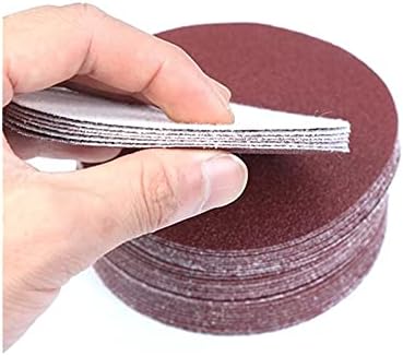 Lixa de polimento de metal de madeira 20pcs 7 polegadas 180 mm Lia de lixa redonda Lia de disco Grit 60-1200 Gancho e disco