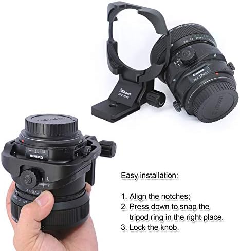 Ishoot Tripod Mount Ring Lens colar para lente de deslocamento de inclinação de 17 mm f/4l 3553b002 & Canon TS-E 24mm f/3.5l