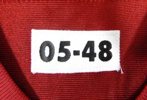 2005 San Francisco 49ers Norm Katnik 63 Jogo emitido Red Jersey 48 DP37149 - Jerseys de jogo NFL não assinado usada