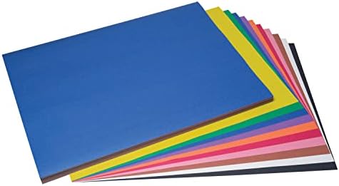 Prang Construction Paper, 10 cores variadas, 18 x 24, 100 folhas