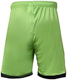 SSC Napoli Men's Standard Match Shorts, Greenery/Black, M