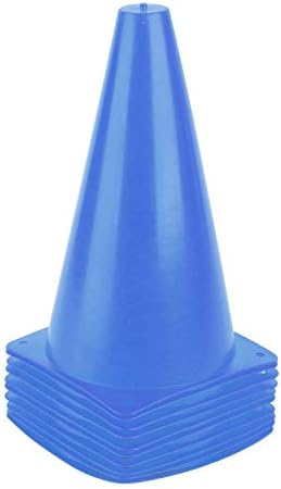Cones de tráfego de treinamento plástico de 9 polegadas, cones esportivos, cones de marcadores de campo de agilidade