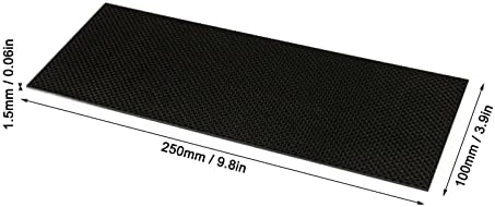 Painel de placa de laminado de folha de fibra de carbono Topincn, 3K brilhante fibra de carbono puro de fibra de fibra de carbono tecedores para artesanato DIY