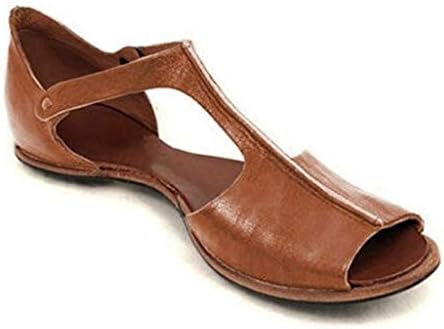 Sandálias de verão casuais msaikric para mulheres 2022 Comfort Strappy Sandles menina