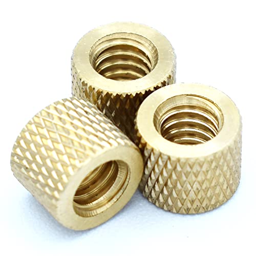 [J&J Products] Brass Insert STKB-0420, 1/4-20 ATRADEIRA, 9,9mm OD, 7,9 mm de comprimento, moldado em inserções, 25pcs