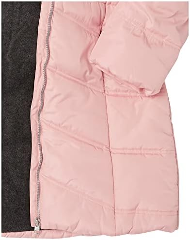 Calvin Klein Girls 'Longa Lenged Hoodved Puffer Jacket com forro de lã