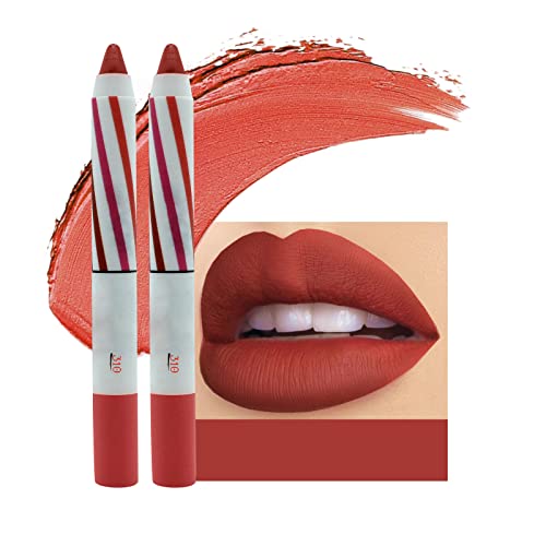 Jelly Lip Tint 2pc Lipstick lápis Lip Lip Velvet Silk Lip Gloss Maquiagem Lipos Lipos de Lipliner com Lipos Lip Sexy