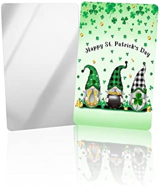 Ocomster St. Patrick's Patrick Compact Mirror Bulk 4 Pack Card Mirror, Gnomos Clovers Lucky Call