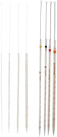Pincel de tubo de lã de 18 polegadas de comprimento para limpeza de pipetas de gotas graduadas em vidro, endoscópio,