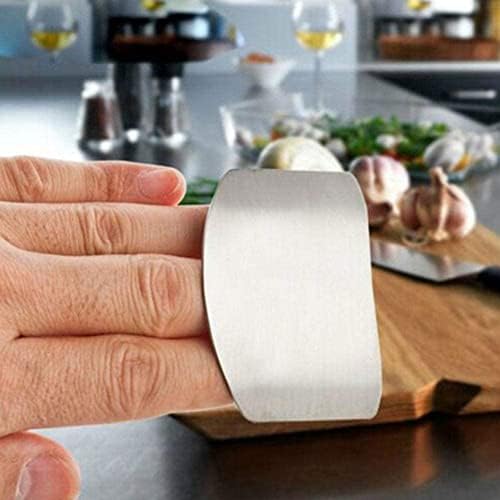 Protetor de dedo de aço inoxidável Corte do guarda de dedo Cuttador manual Corte manual Protecter Ferramenta de vegetais