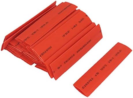 X-Dree 10mm Dia 75mm Long Tubing Tubing Free Free Wrap Sleeve Red 26pcs (10mm de diámetro, 75 mm de calor, tubo retáctil,