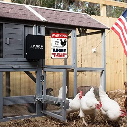 Sinal de galinheiro engraçado do Souleak, aviso não deixa as galinhas com raiva, barra de decoração de metal bistro