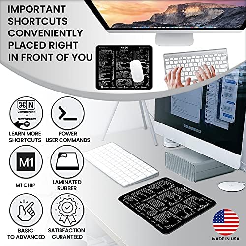 Guia de referência do teclado do teclado Mac OS do Ultimate SynerLogic Ultimate v2.0 Mouse Pad - borracha não deslizante laminada