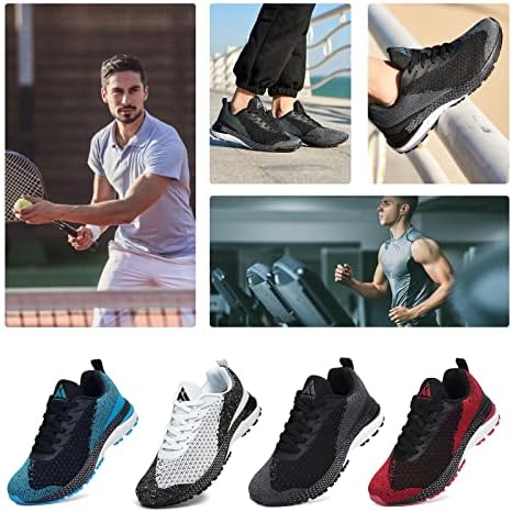 Sapatos de caminhada masculinos de mishansha tênis atléticos não deslizantes sapatos de treinamento respirável leve para a academia tamanho 6.5-14 EUA