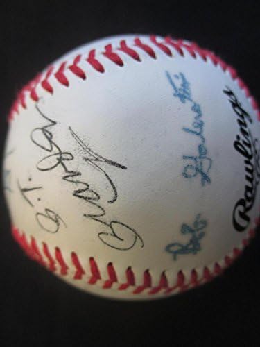 Michael Kay assinou o Auto Baseball ESPN NY Sports Radio com 8 outros desconhecidos