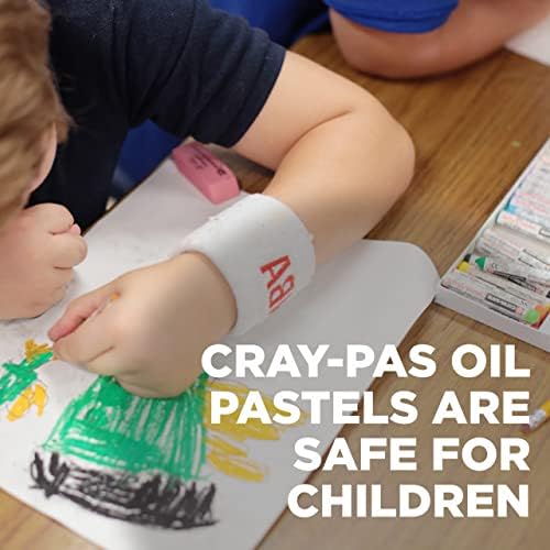 Sakura Cray -Pas Júnior Artista Pastel Pastel - Pastéis de óleo macio para crianças e artistas - 12 cores - 6 conjuntos de 12