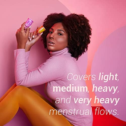 Copo menstrual de Lumma | Copas de período reutilizável confortáveis ​​| Silicone de grau médico flexível e macio | Fácil de usar
