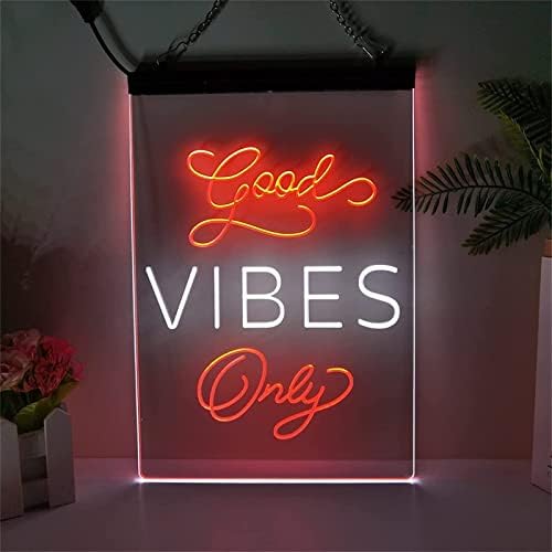 DVTEL Good Vibes Somente signo de néon Modelagem LED LEITAS LUMAS LENTAS LUMINAS LIGH