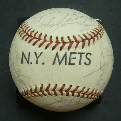 1972-73 NY Mets assinado o descanso de beisebol é bom Seaver Jones McGraw - bolas de beisebol autografadas