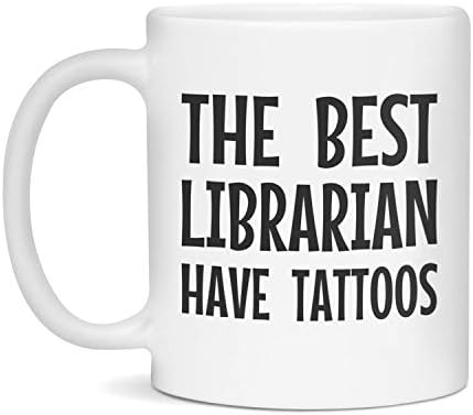 O melhor bibliotecário tem tatuagens, brancas de 11 onças