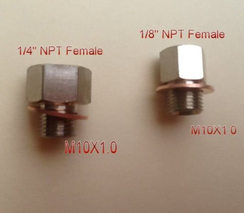 Tubo 1/4 NPT fêmea para M10 M10X1 Adaptador métrico masculino AR AR AR