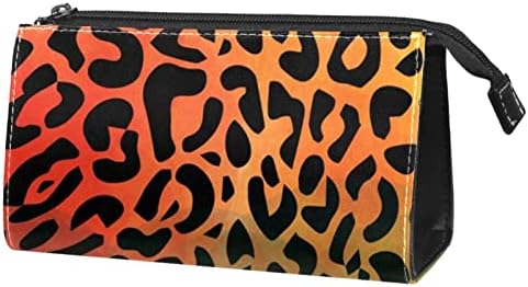 Tbouobt Gifts for Men Momen Sacos de maquiagem bolsa de higiene pessoal Sacos de cosméticos, padrão de leopardo colorido
