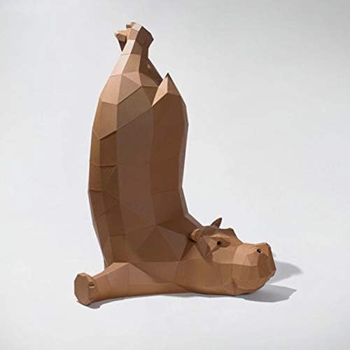 WLL-DP 3D Hippo Inverted Hippo Escultura Diy Modelo