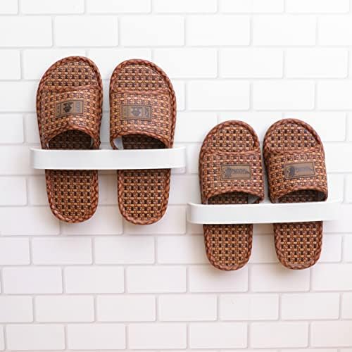 Alipis sapato de sapato de sapato rack rack rack rack 15pcs sapatos de sapatos parede para organizador de banheiro branco montado