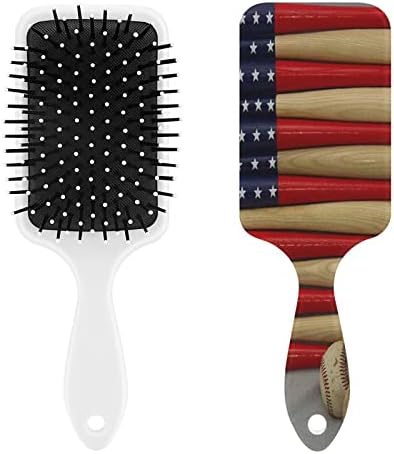 Baseball Bat Bandle American Hair Brush Brush Brush Air Cushion Pente para homens Presente de cabelo para homens