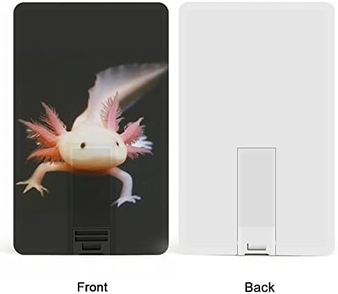 Fofo newt axolotl usb flash drive personalizado cartão de crédito unidade de memória stick usb chave de chave